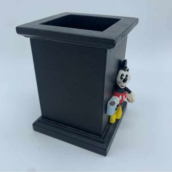 Rare Vintage Disney Mickey Mouse Pencil Holder Desk Accessory - Picture 4 of 9